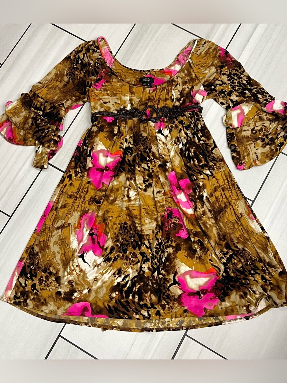 Peck & Peck Collection Women's floral /animal print Dress: Size 6